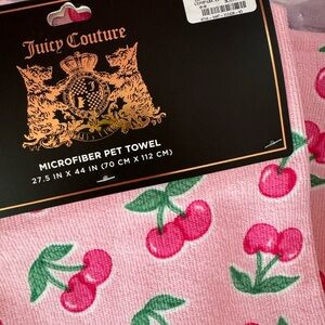 NWT Juicy Couture Pet Towel